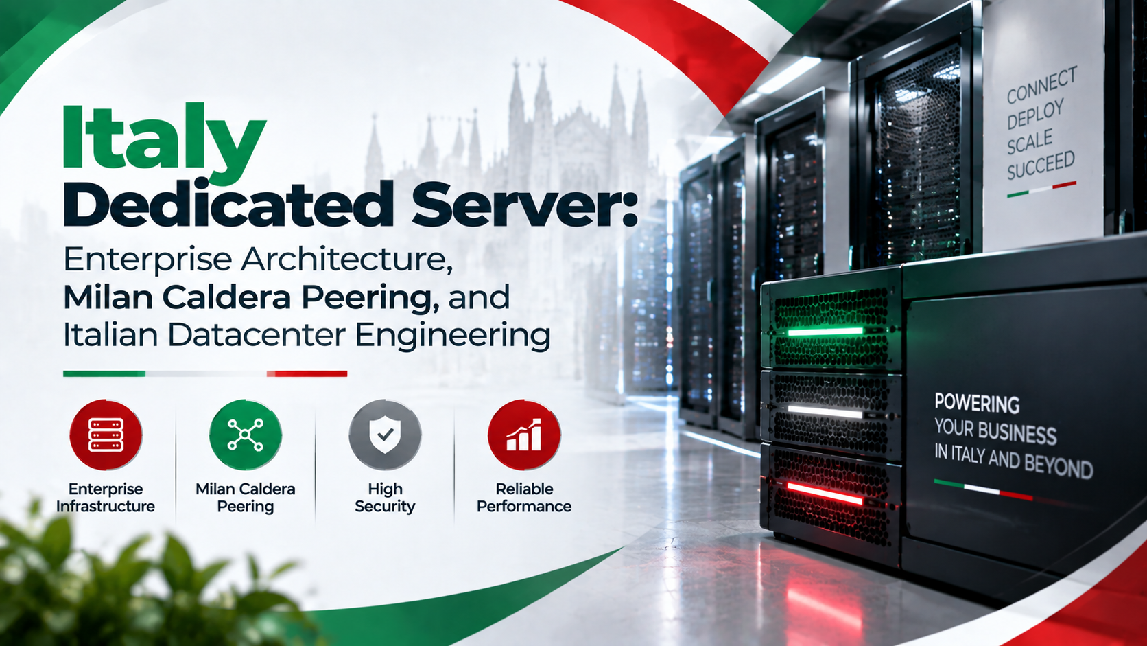 Italy Dedicated Server: Enterprise Architecture, Milan Caldera Peering, and Italian Datacenter Engineering