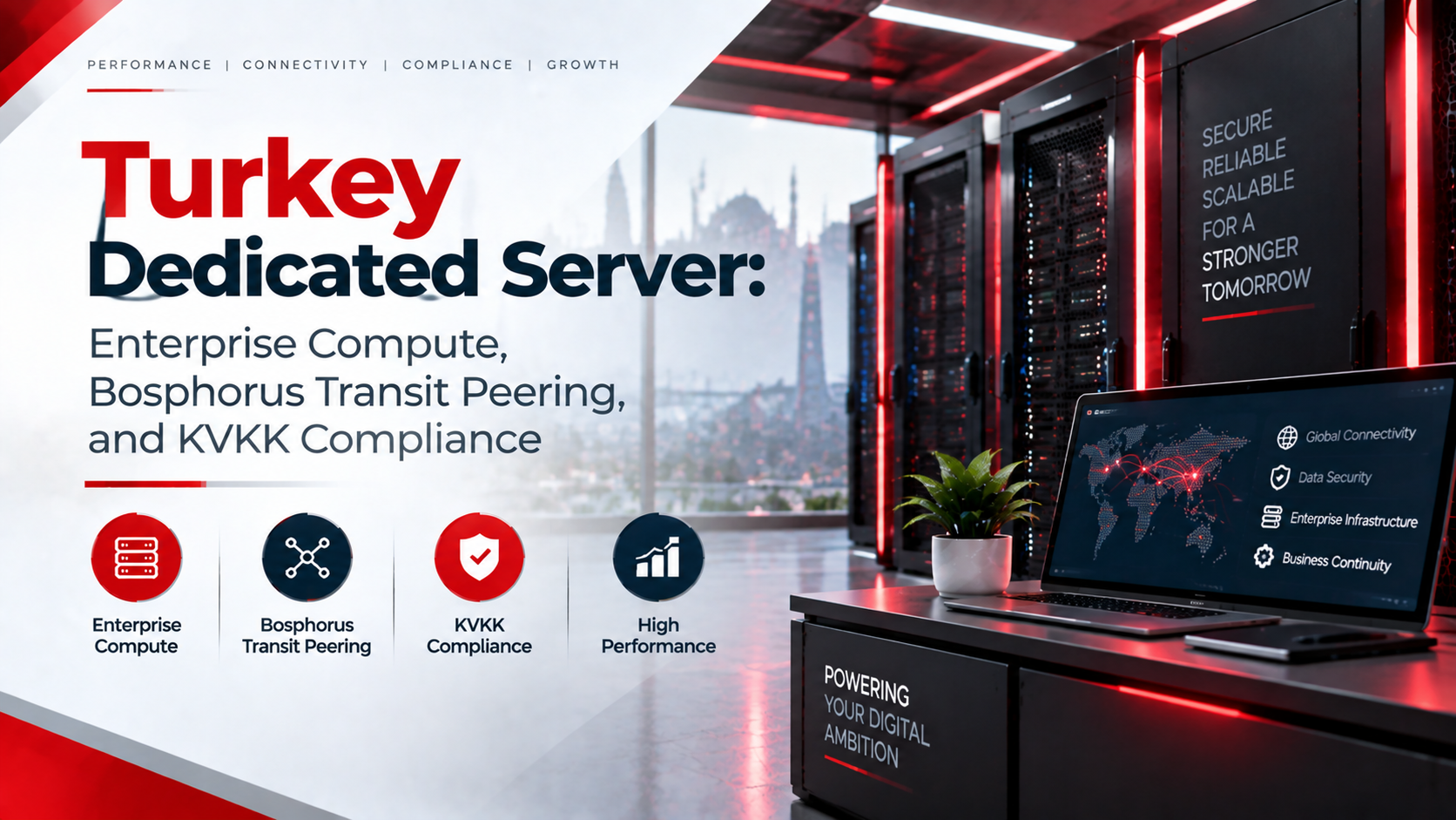 Turkey Dedicated Server: Enterprise Compute, Bosphorus Transit Peering, and KVKK Compliance