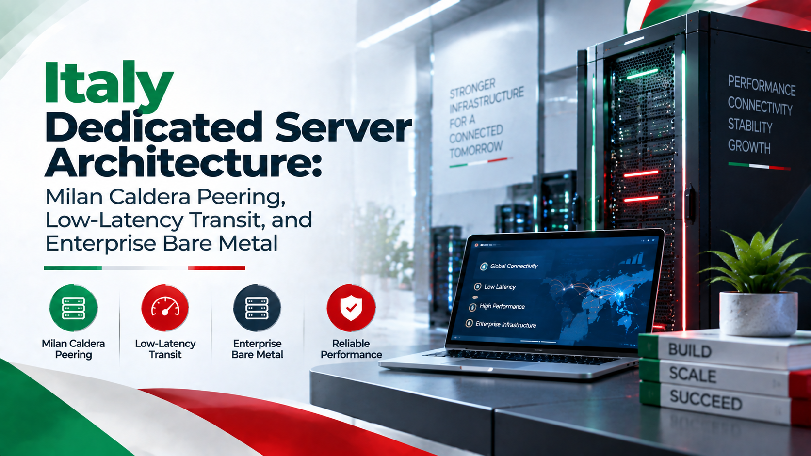 Italy Dedicated Server Architecture: Milan Caldera Peering, Low-Latency Transit, and Enterprise Bare Metal