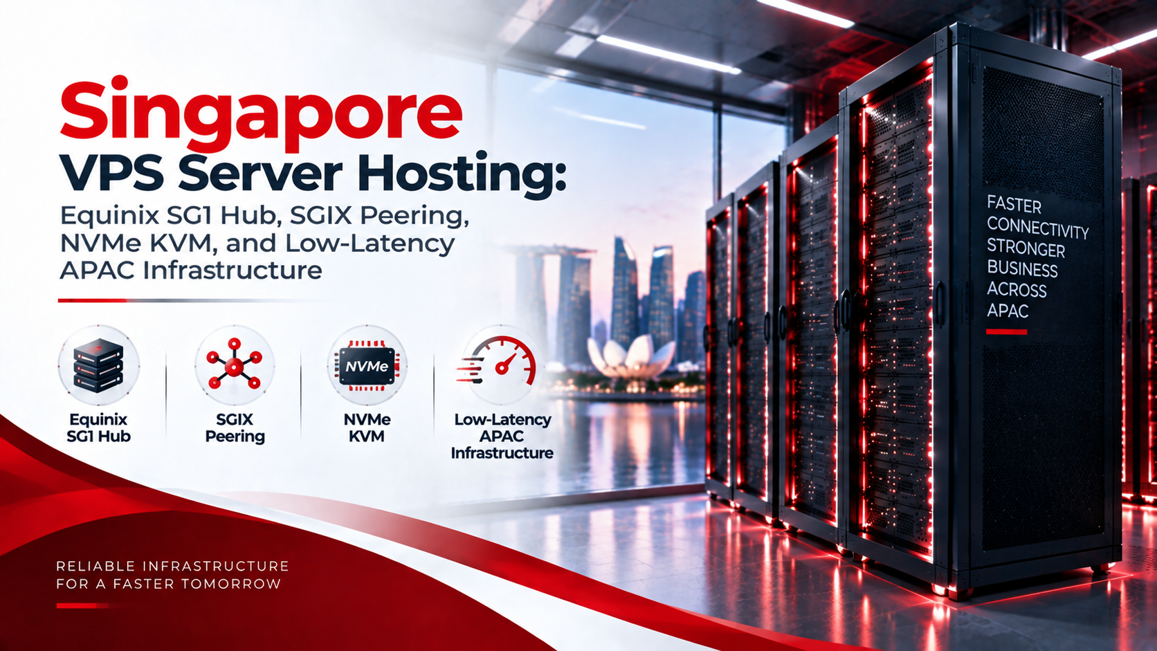 Singapore VPS Server Hosting: Equinix SG1 Hub, SGIX Peering, NVMe KVM, and Low-Latency APAC Infrastructure
