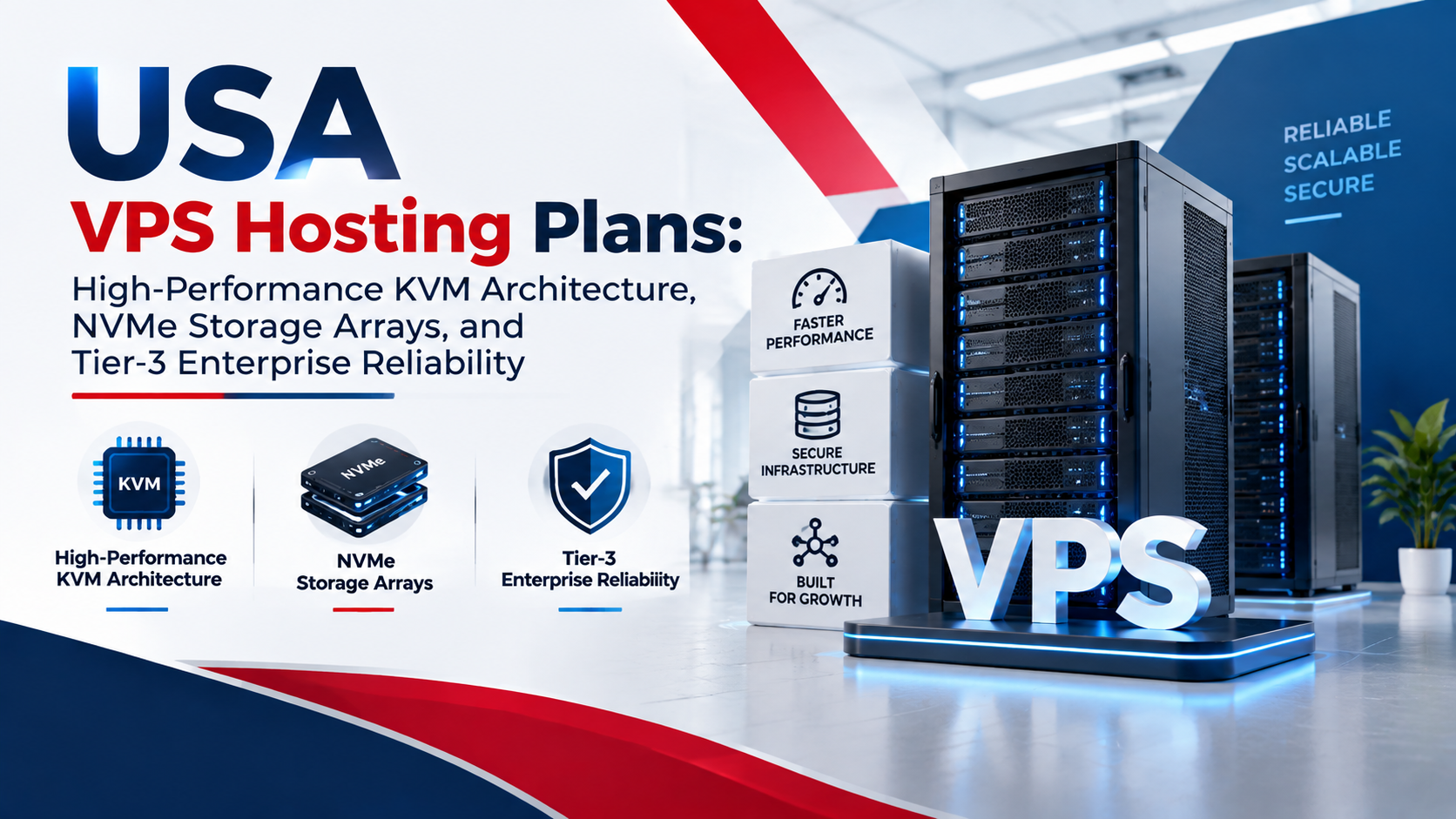 USA VPS Hosting Plans: High-Performance KVM Architecture, NVMe Storage Arrays, and Tier-3 Enterprise Reliability