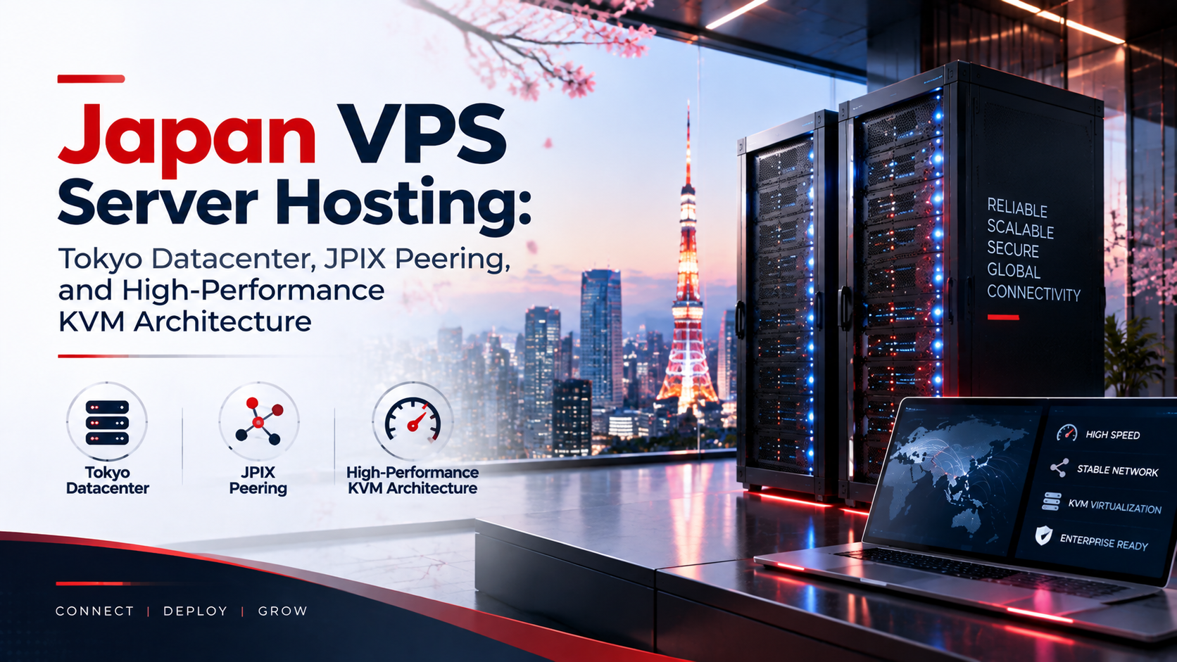 Japan VPS Server Hosting: Tokyo Datacenter, JPIX Peering, and High-Performance KVM Architecture