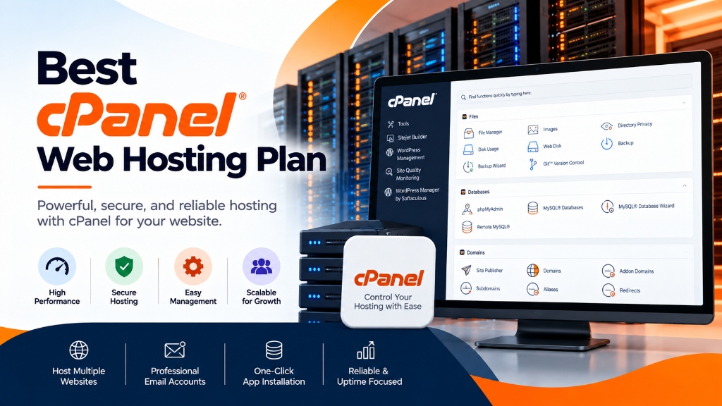 Best cPanel Web Hosting Plan: Powerful, Secure, and Scalable Web Hosting Dashboard
