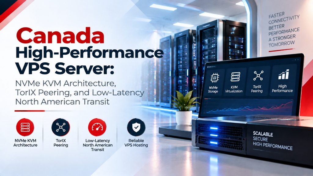 Canada High-Performance VPS Server: NVMe KVM Architecture, TorIX Peering, and Low-Latency North American Transit