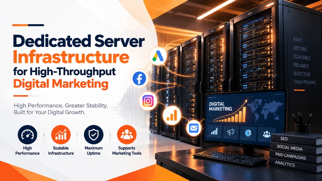 Dedicated Server Infrastructure for High-Throughput Digital Marketing: Hardware Sizing, IOPS Optimization, and Network Scale