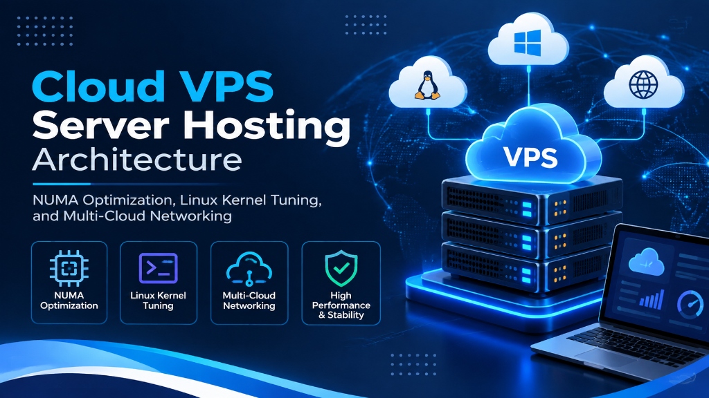 Cloud VPS Server Hosting Architecture: NUMA Optimization, Linux Kernel Tuning, and Multi-Cloud Networking