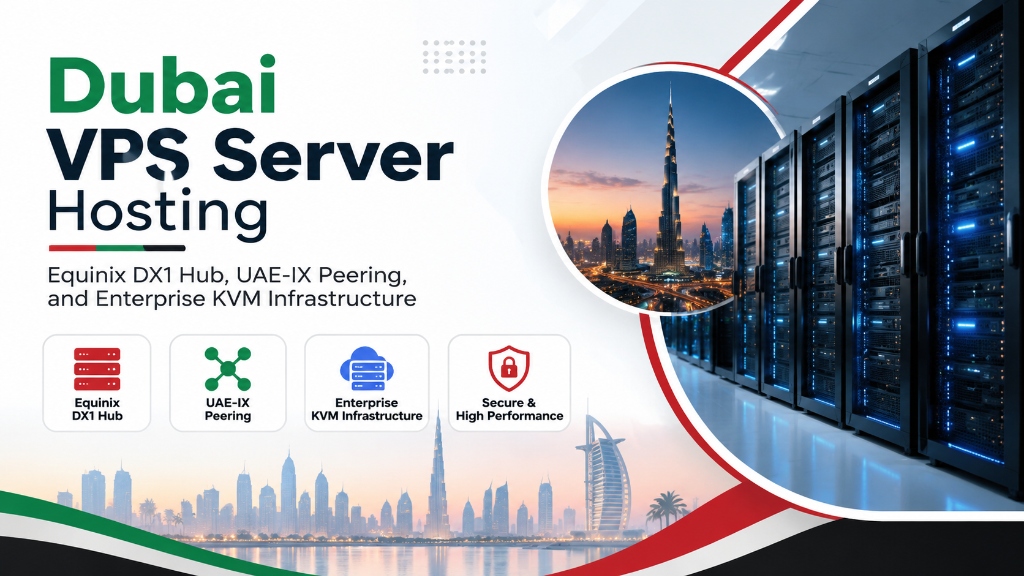 Dubai VPS Server Hosting: Equinix DX1 Hub, UAE-IX Peering, and Enterprise KVM Infrastructure