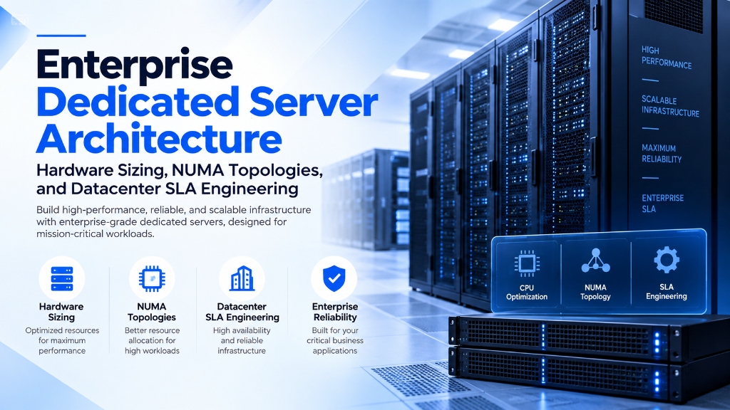 Enterprise Dedicated Server Architecture: Hardware Sizing, NUMA Topologies, and Datacenter SLA Engineering