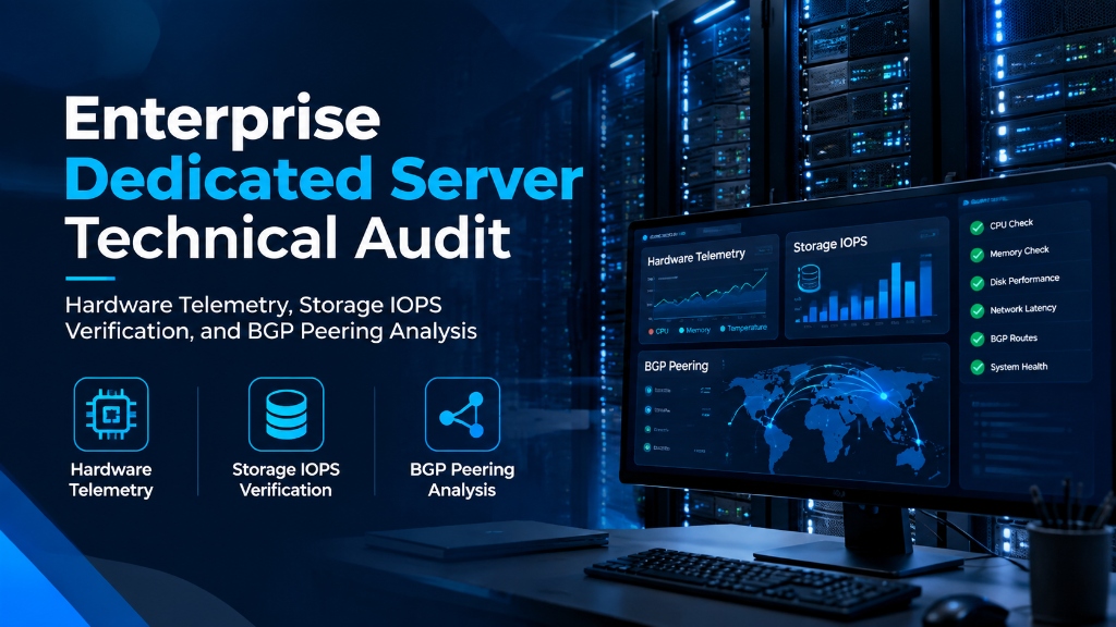 Enterprise Dedicated Server Technical Audit: Hardware Telemetry, Storage IOPS Verification, and BGP Peering Analysis