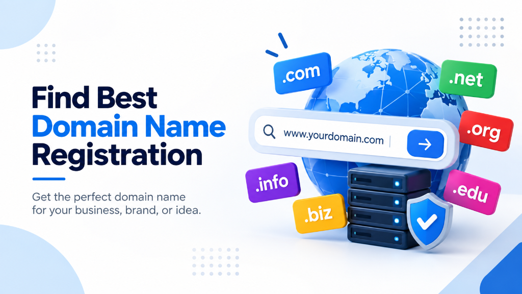 Find Best Domain Name Registration: Get the perfect domain name for your business, brand, or idea