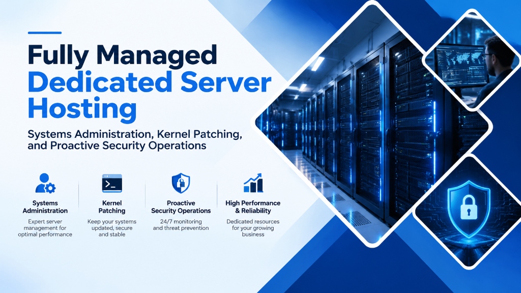Fully Managed Dedicated Server Hosting: Systems Administration, Kernel Patching, and Proactive Security Operations