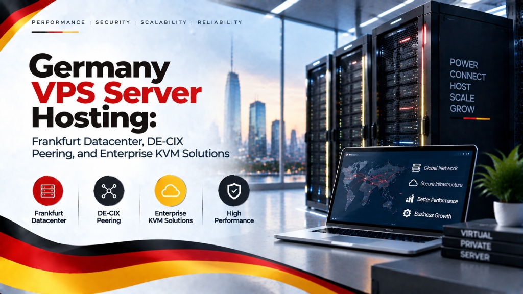 Germany VPS Server Hosting: Frankfurt Datacenter, DE-CIX Peering, and Enterprise KVM Solutions
