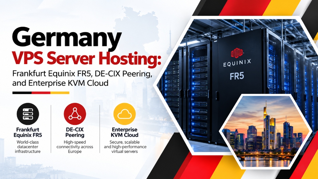 Germany VPS Server Hosting: Frankfurt Equinix FR5, DE-CIX Peering, and Enterprise KVM Cloud