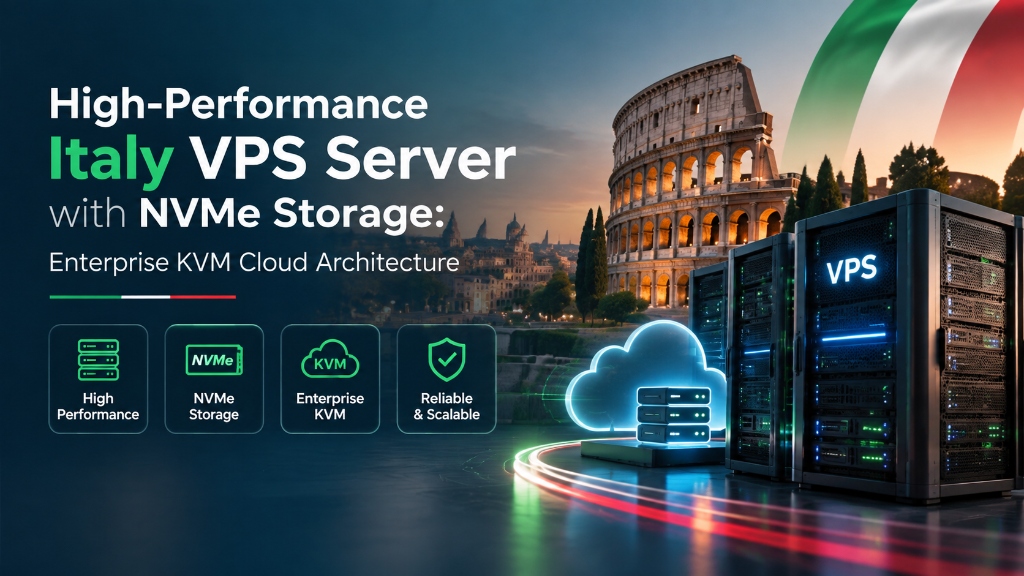 High-Performance Italy VPS Server with NVMe Storage: Enterprise KVM Cloud Architecture
