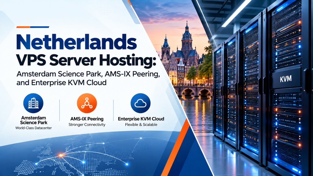 Netherlands VPS Server Hosting: Amsterdam Science Park, AMS-IX Peering, and Enterprise KVM Cloud