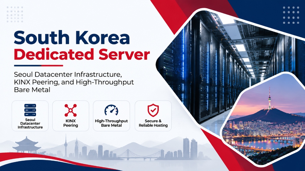 South Korea Dedicated Server: Seoul Datacenter Infrastructure, KINX Peering, and High-Throughput Bare Metal
