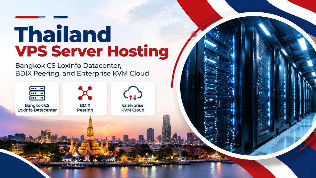 Thailand VPS Server Hosting: Bangkok CS Loxinfo Datacenter, BDIX Peering, and Enterprise KVM Cloud