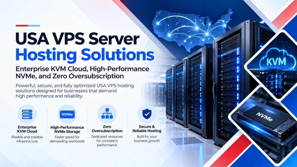 USA VPS Server Hosting Solutions: Enterprise KVM Cloud, High-Performance NVMe, and Zero Oversubscription